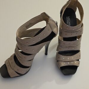 Michael Kors Tan Studded Heels